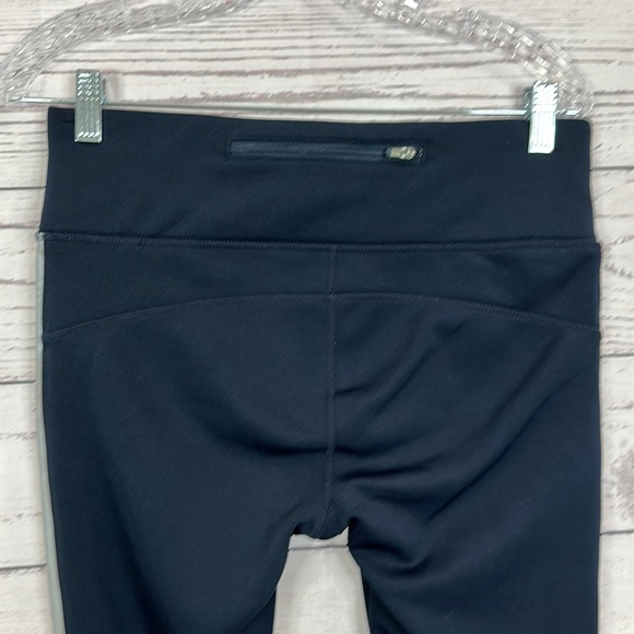 Athleta Street To Summit Pants Size Medium Navy Zip Pockets Thick Fleece Warm - Picture 4 of 14